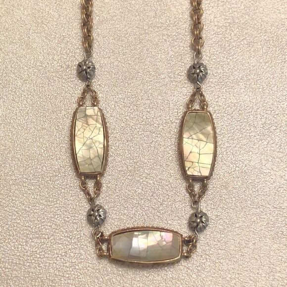Liz Claiborne | Abalone Necklace | 17” Adjustable - Picture 2 of 4